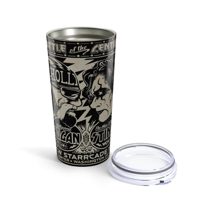 Tumbler 20oz Vintage Battle Hulk vs Sting WCW Wrestling Fans