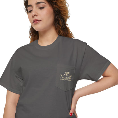 Retro Pocket Tee Allons Church of Christ Cruise 2025 Unisex T-Shirt
