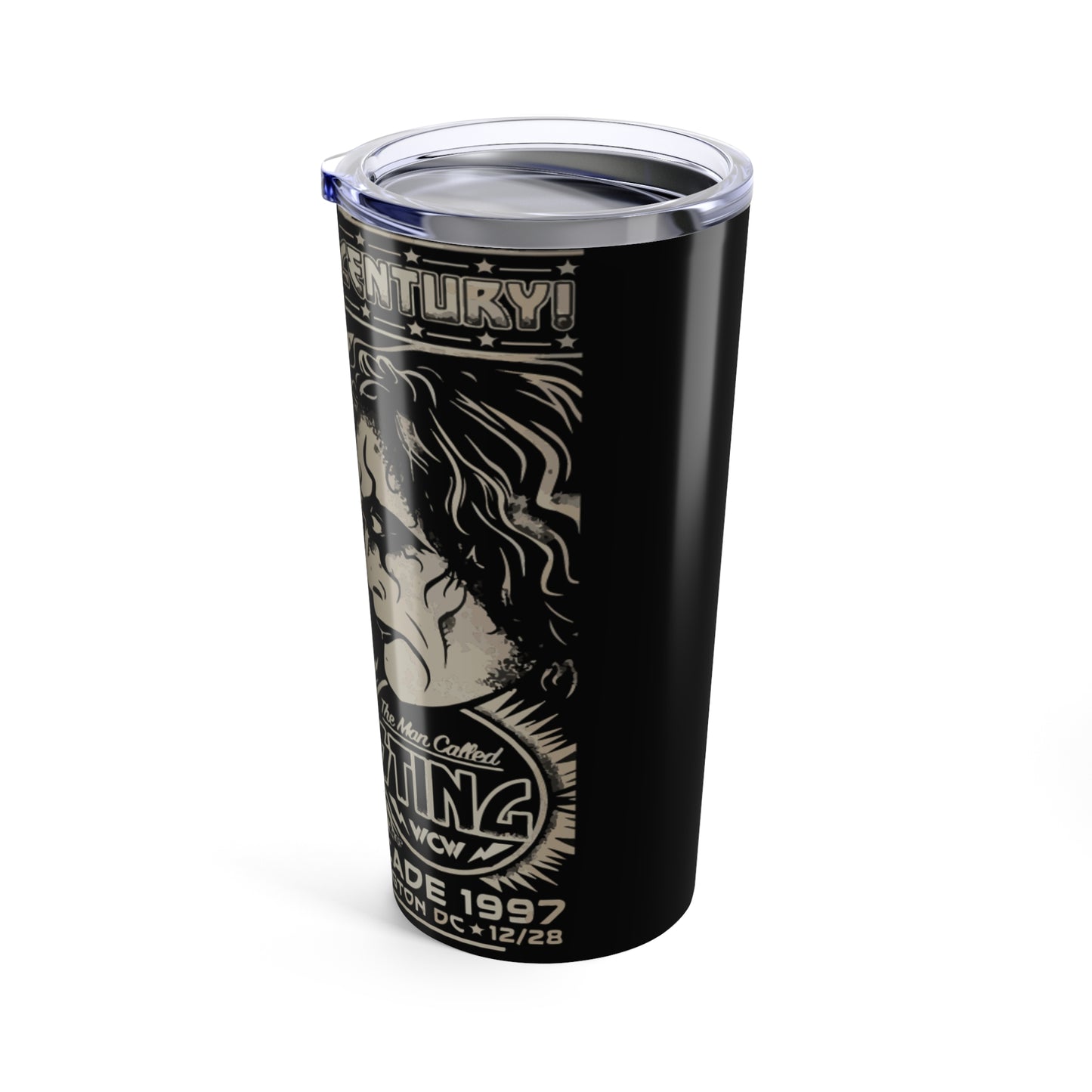 Tumbler 20oz Vintage Battle Hulk vs Sting WCW Wrestling Fans