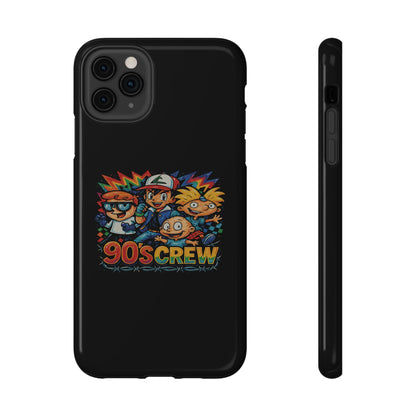 90s Crew Impact-Resistant Phone Case — Retro Cartoon Gamer Design