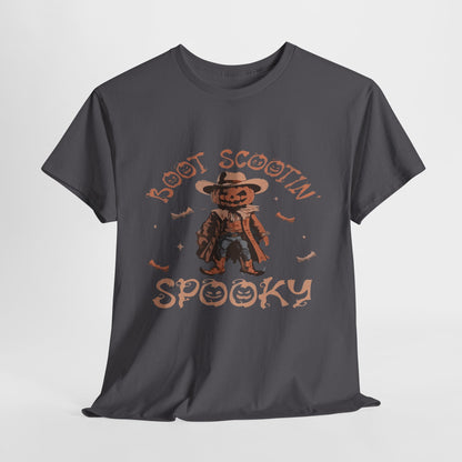 Spooky Cowboy Tee, Unisex Heavy Cotton T-Shirt, Halloween Costume, Fall Fashion, Fun Casual Wear, Gift for Friends, Boot Scootin' [...]