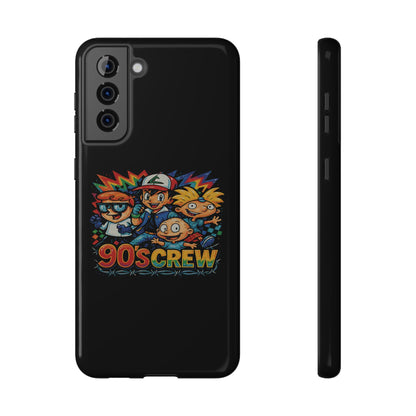 90s Crew Impact-Resistant Phone Case — Retro Cartoon Gamer Design