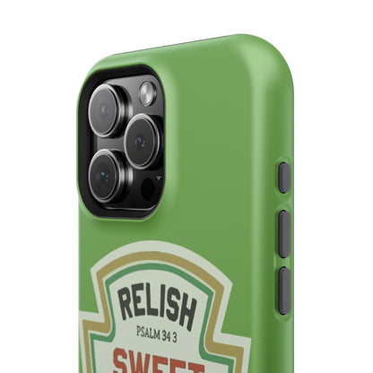 Relish Sweet Jesus Phone Case, Christian Gift, Impact-Resistant Case, Religious Phone Accessory, Faith-Based Present, Celebration Case