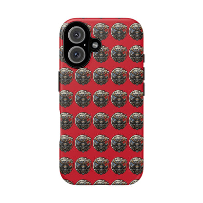 Bold Phone Case, Tough Phone Cover, Red Phone Protector, Unique Gift for Him/Her, Trendy Tech Accessory
