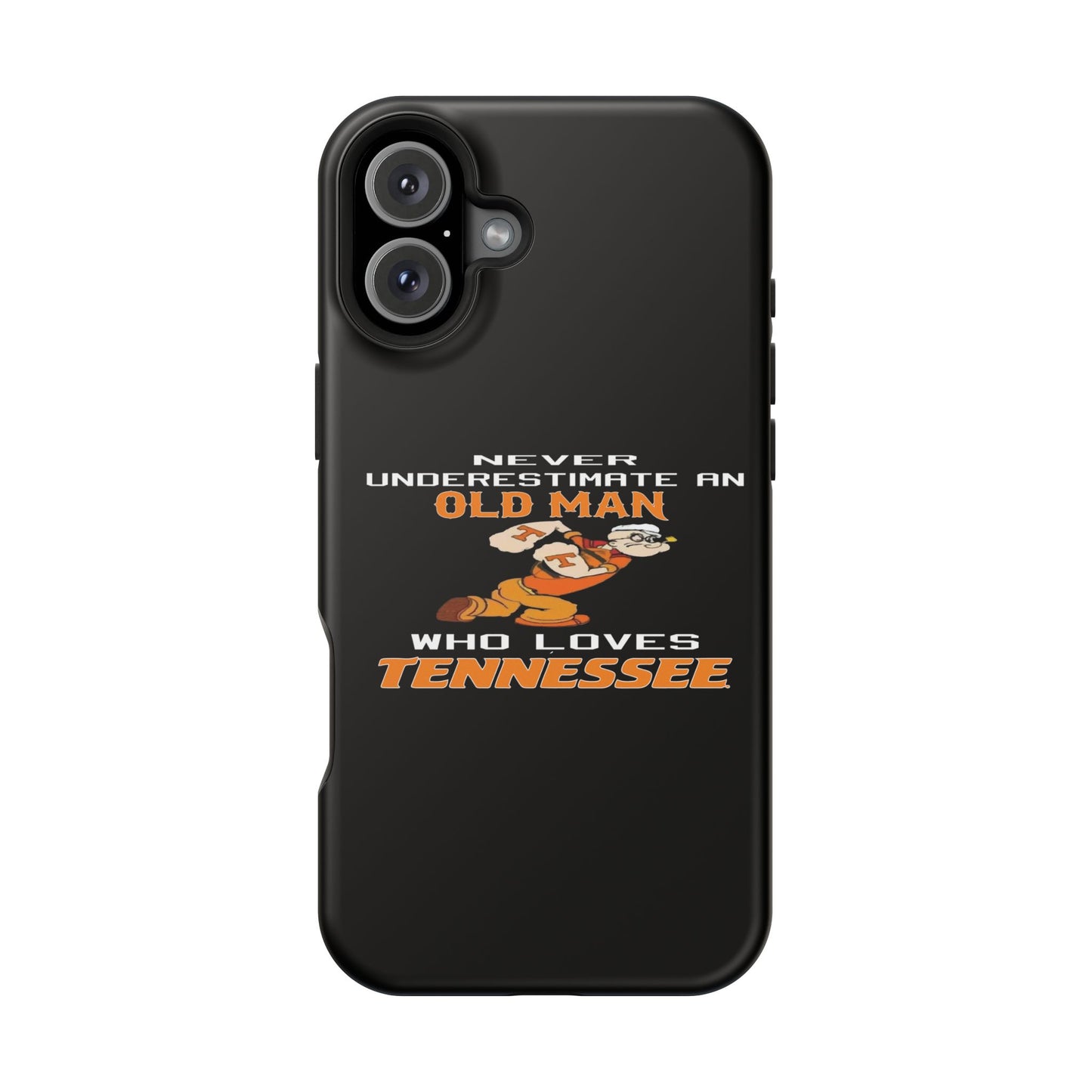 Tough Phone Case, Old Man Who Loves Tennessee, Gift for Grandpa, Tennessee Pride, Men's Accessories, Father's Day, Custom Cases
