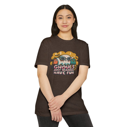 Halloween Fun Graphic Tee, Ghouls T-shirt, Unisex T-shirt, Spooky Shirt, Casual Halloween Apparel