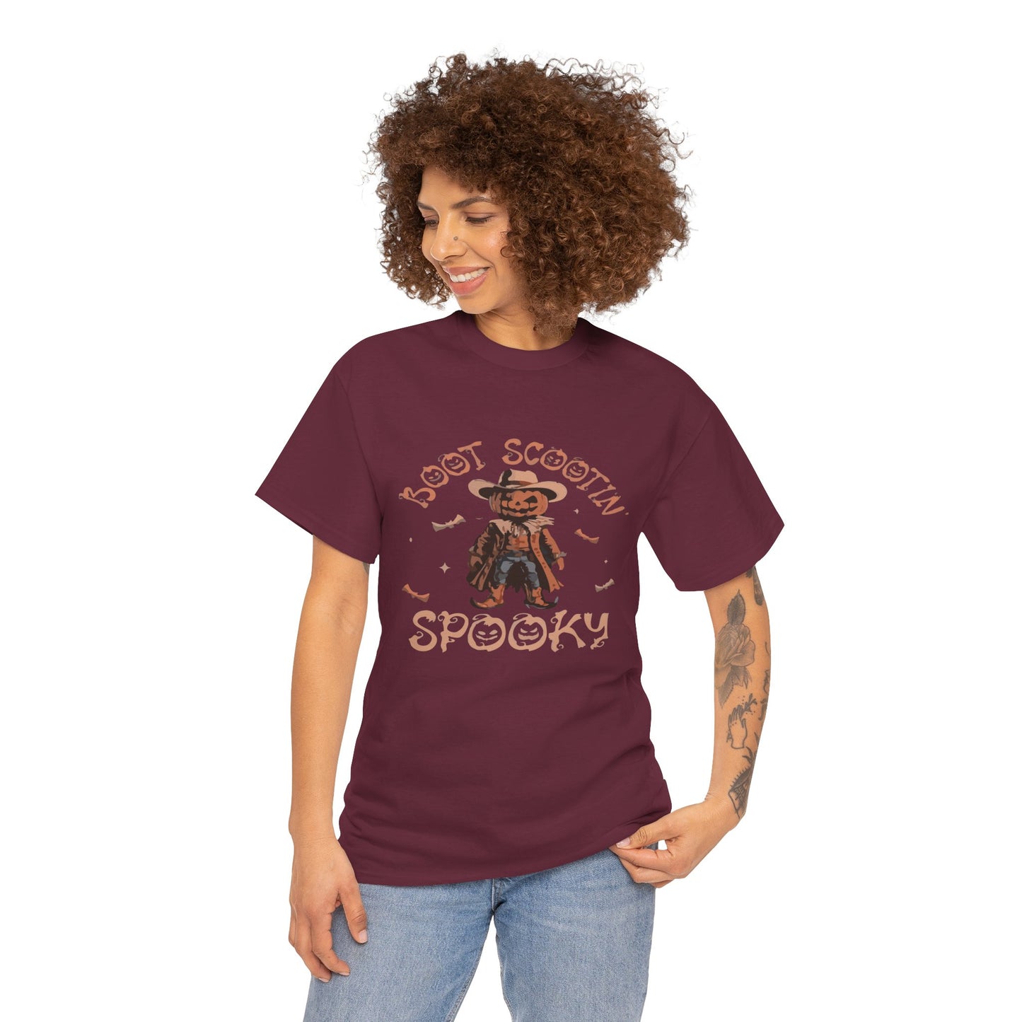 Spooky Cowboy Tee, Unisex Heavy Cotton T-Shirt, Halloween Costume, Fall Fashion, Fun Casual Wear, Gift for Friends, Boot Scootin' [...]