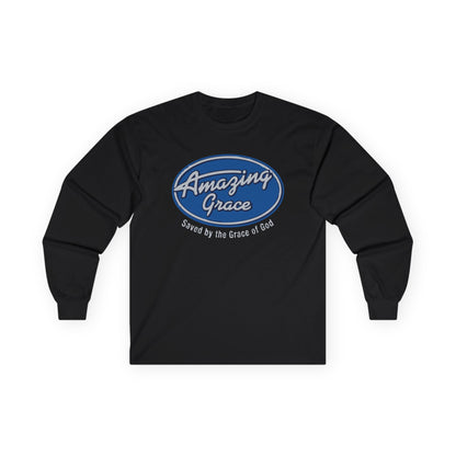 Amazing Grace Long Sleeve Tee — "Saved by the Grace of God" Christian Shirt