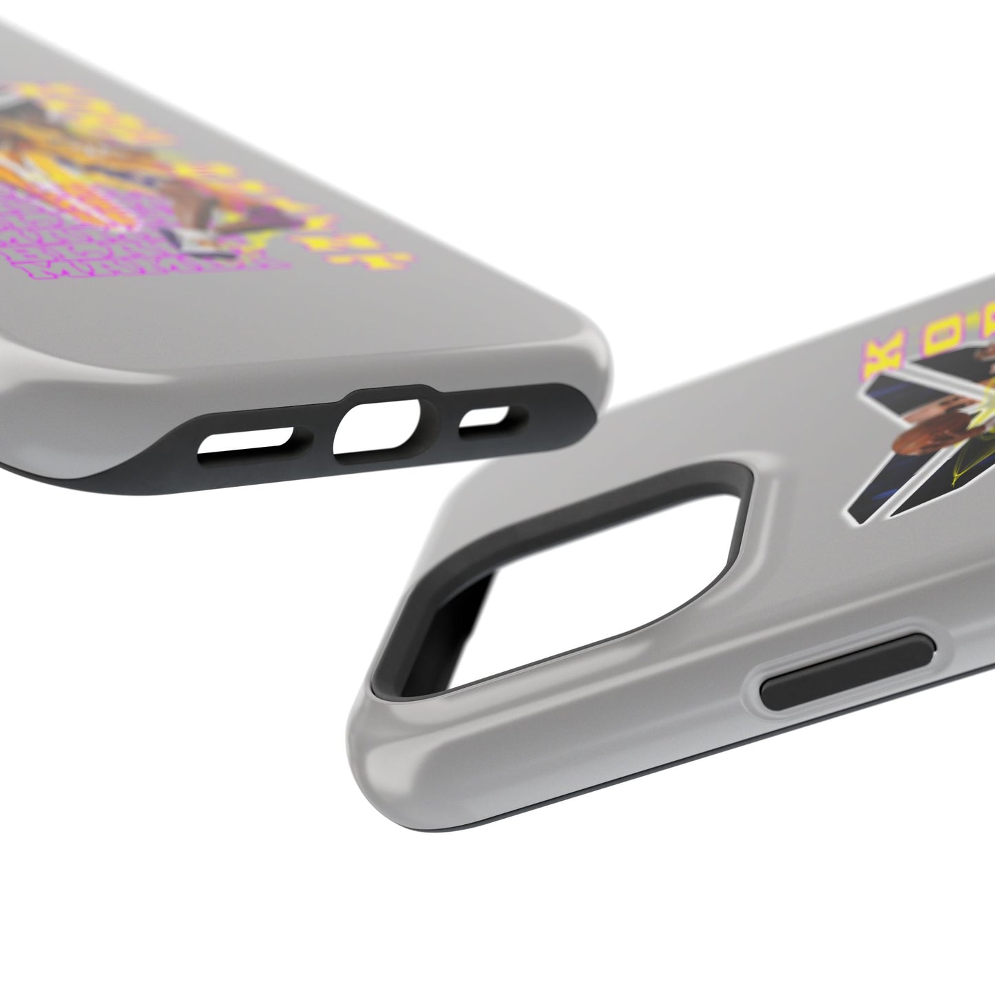 Impact-Resistant Phone Case — Bold Retro Basketball Graphic