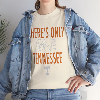 Tennessee Pride Tee, Unisex Heavy Cotton Tee, Tennessee Fans Gift, College Sports Apparel, Casual Everyday Wear, State Pride Shirt
