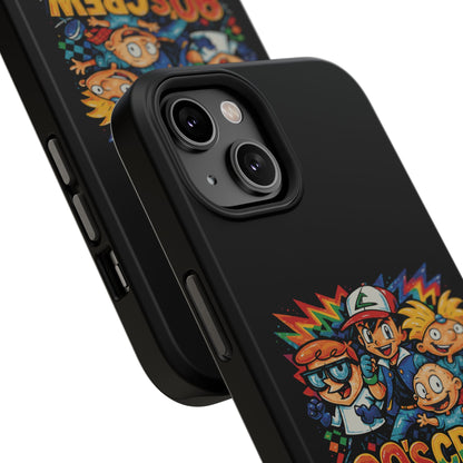 90s Crew Impact-Resistant Phone Case — Retro Cartoon Gamer Design