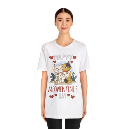 Happy Meowentine's Jersey Short Sleeve Tee