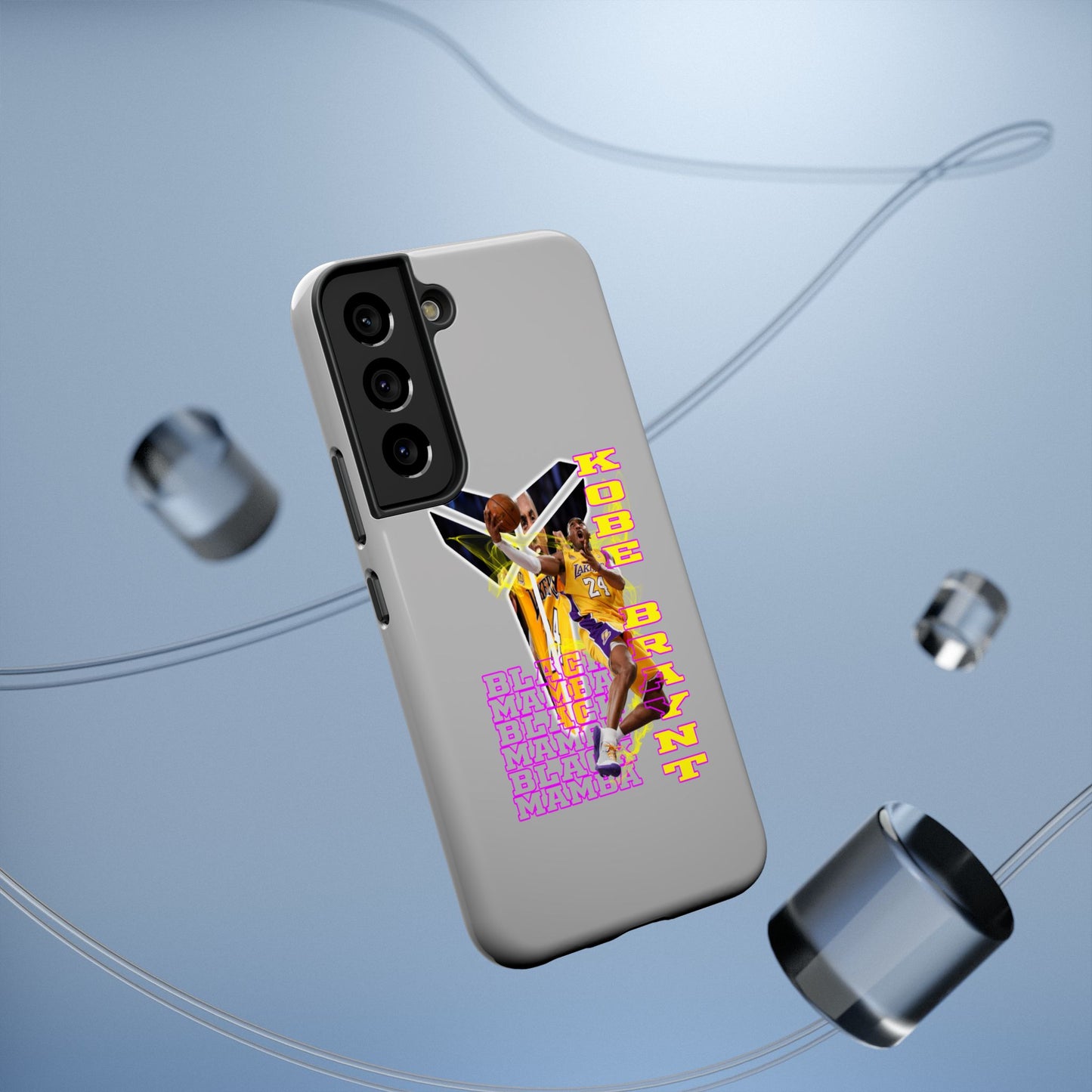 Impact-Resistant Phone Case — Bold Retro Basketball Graphic
