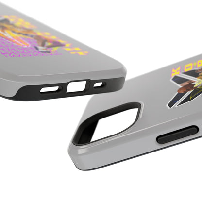 Impact-Resistant Phone Case — Bold Retro Basketball Graphic