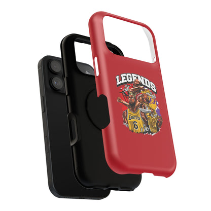 Legends Basketball Graphic Phone Case — Impact-Resistant iPhone Cover