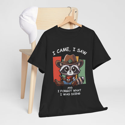 Fun Raccoon Graphic Tee, Cute Funny Animal T-Shirt, Unique Gift, Unisex Cotton Tee, Casual Wear, Birthday Gift, Humor Shirt