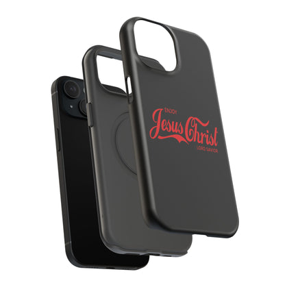 Impact-Resistant Phone Case: Enjoy Jesus Christ Lord Savior, Christian Gift, Durable Protection, Faith-Based Accessory, Holiday Gift