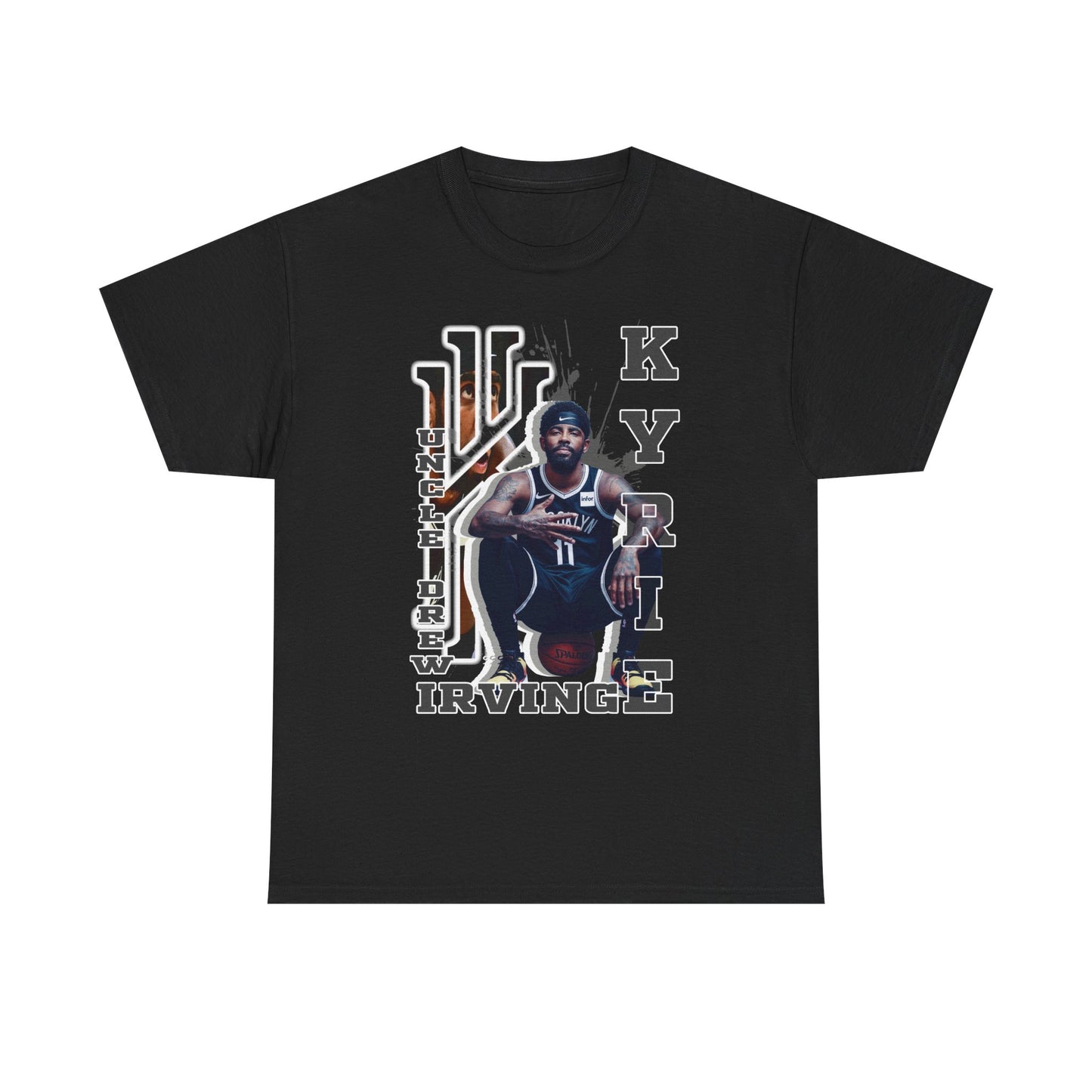 Kyrie Irving Unisex Heavy Cotton Tee, Basketball Fan Shirt, Sports Merchandise, Gift for Athletes, Streetwear Style