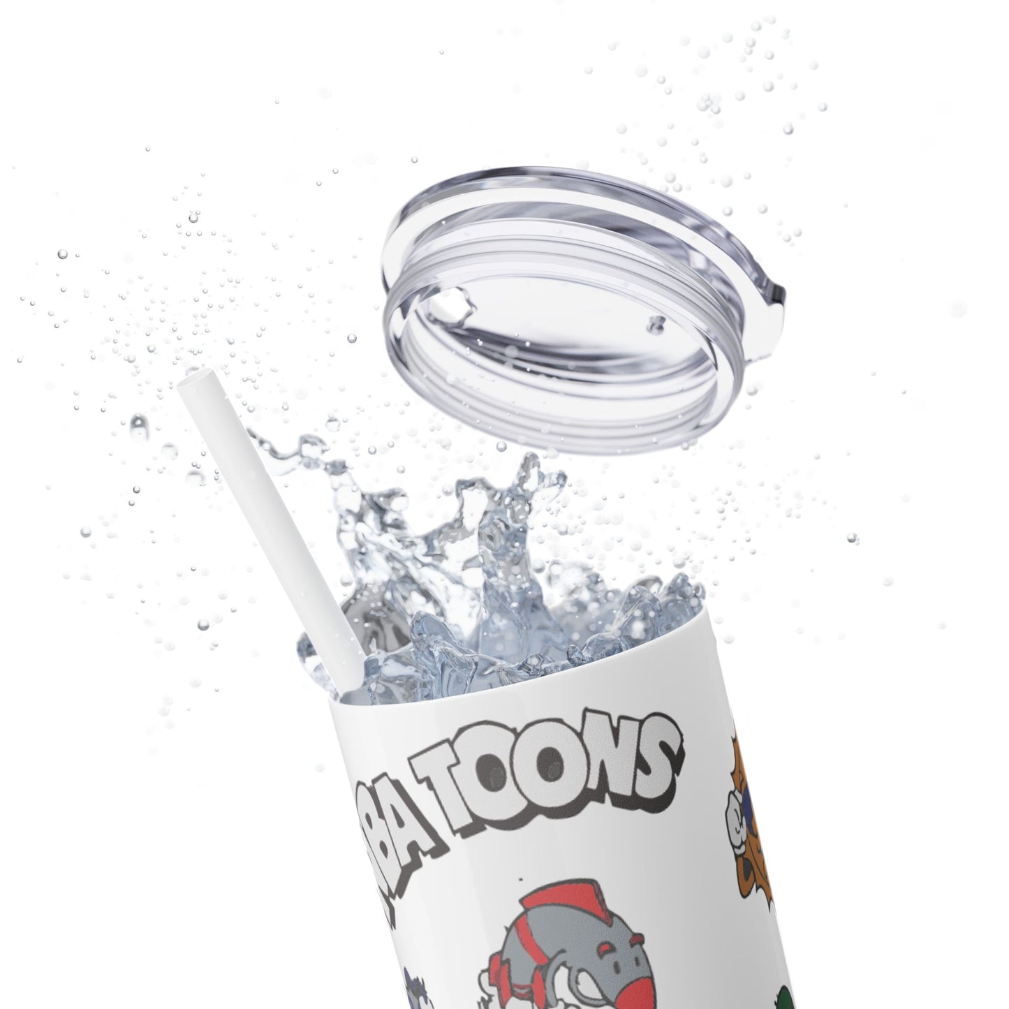 NBA Toons Skinny Tumbler with Straw, 20oz - Stylish Drinkware for Sports Fans, Gift for Birthdays, Holidays, Basketball Lovers, Fun [...]
