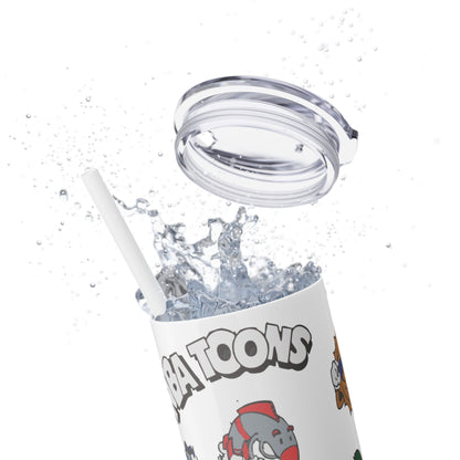 NBA Toons Skinny Tumbler with Straw, 20oz - Stylish Drinkware for Sports Fans, Gift for Birthdays, Holidays, Basketball Lovers, Fun [...]
