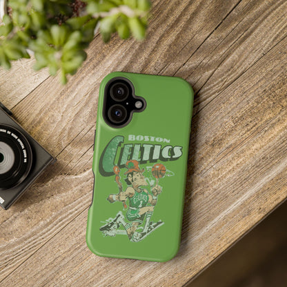 Boston Celtics Impact-Resistant Phone Case, Basketball Phone Cover, Sports Fan Gift, Sturdy Phone Case, NBA Merchandise, Team Spirit Decor