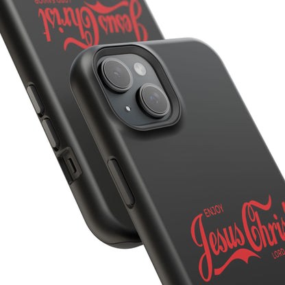 Impact-Resistant Phone Case: Enjoy Jesus Christ Lord Savior, Christian Gift, Durable Protection, Faith-Based Accessory, Holiday Gift