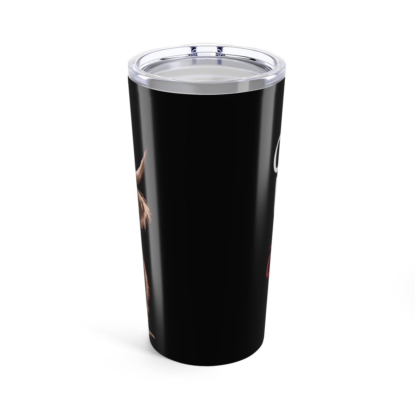 20oz Cow Tumbler - "Apparently I Have An Attitude, Who Knew" Cute Highland Cow Travel Cup