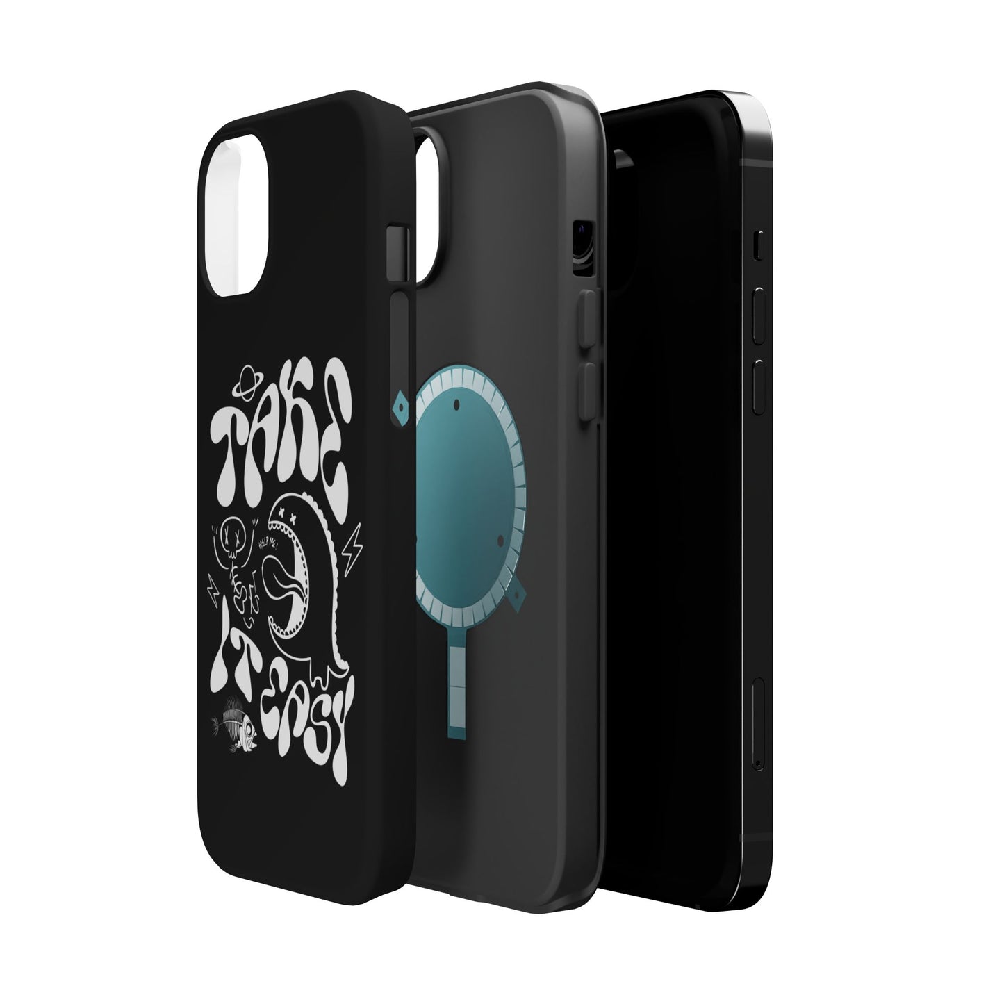 Magnetic Phone Case - Take It Easy Design, Cute Phone Cover, Gift for Him or Her, Trendy Accessories, Unique Tech Gifts