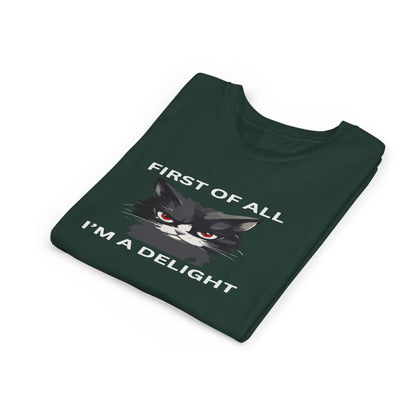 Youth Cat Humor Tee - Perfect for Cat Lovers, Birthday Gifts for Kids, Everyday Wear, Funny Quotes Shirt, Gift for Pet Lovers
