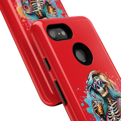 Cool Moms Club Phone Case - Tough Cases, Funky Phone Cover, Gift for Moms, Skeleton Design, Trendy Tech Accessories