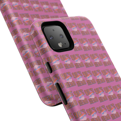 90s Vibe Phone Case, Retro Tough Cases, Gift for Nostalgia Lovers, Durable Phone Covers, 90s Themed Accessories