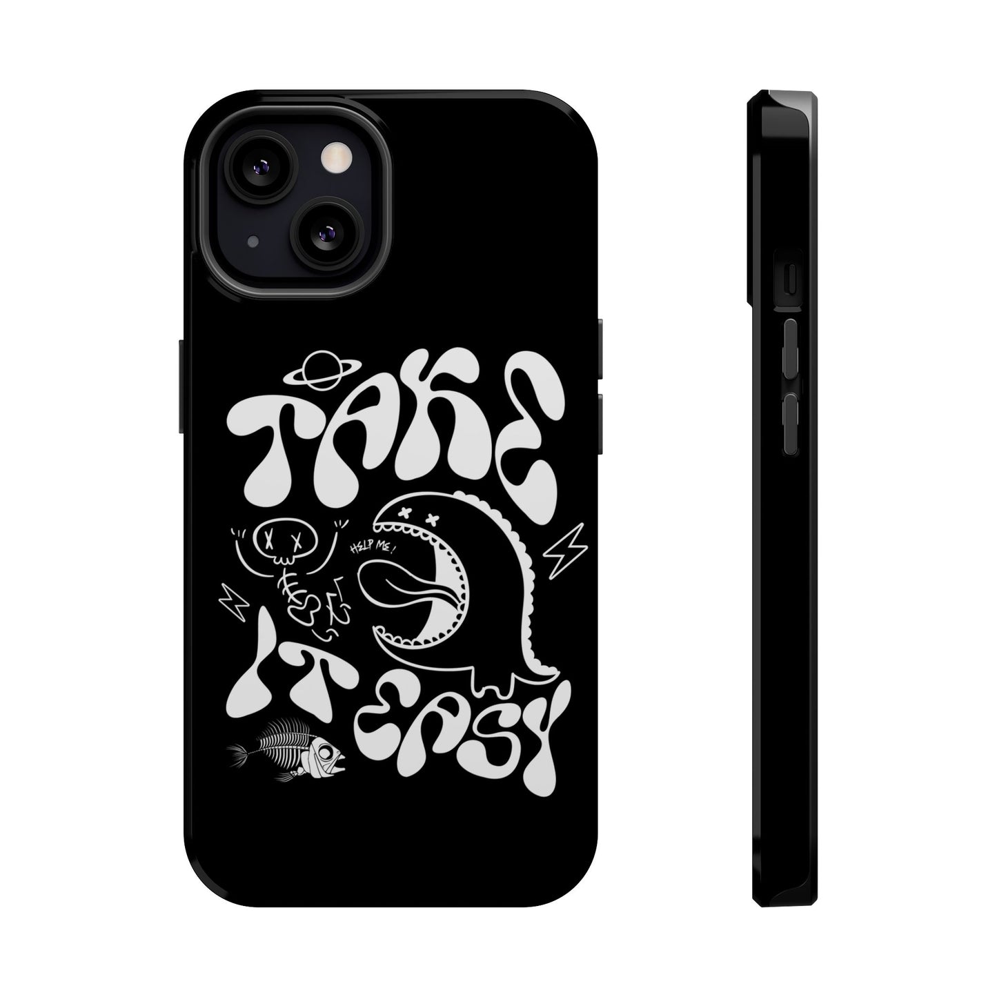 Magnetic Phone Case - Take It Easy Design, Cute Phone Cover, Gift for Him or Her, Trendy Accessories, Unique Tech Gifts