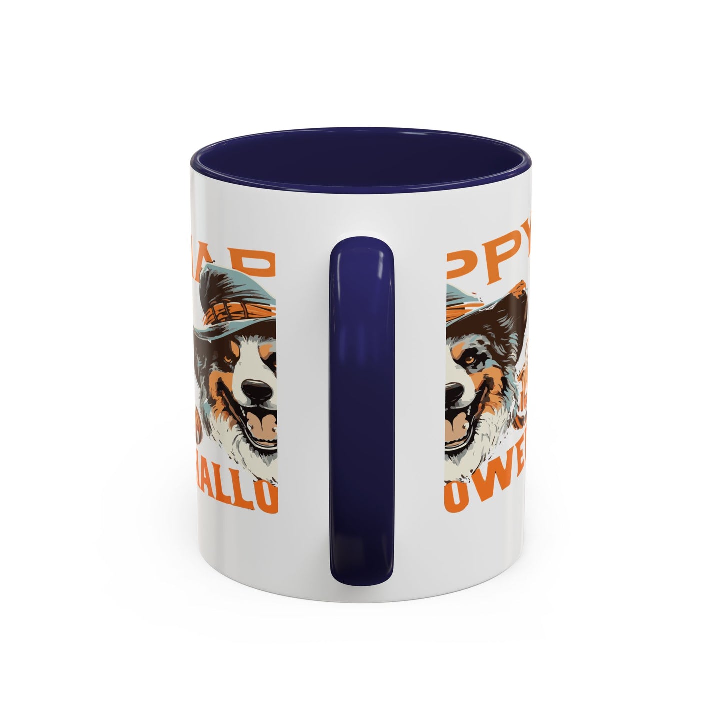 Halloween Dog Mug with Pumpkin Design, Cute Pet Lover Gift, Coffee Ceramic Cup for Fall, Spooky Season Decor, Happy Halloween