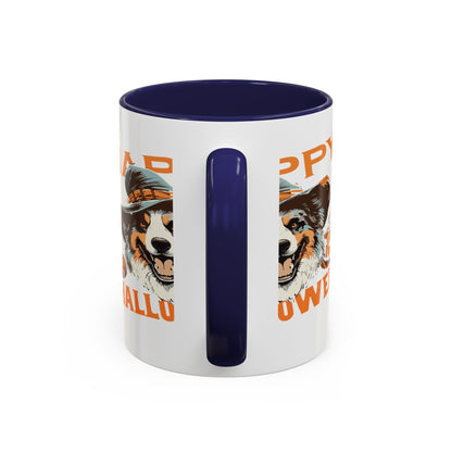 Halloween Dog Mug with Pumpkin Design, Cute Pet Lover Gift, Coffee Ceramic Cup for Fall, Spooky Season Decor, Happy Halloween