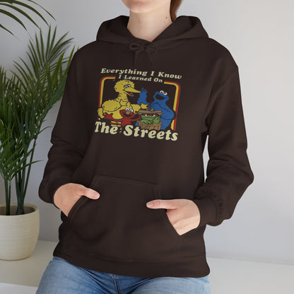 Vintage Street Art Hoodie - Cozy Unisex Sweatshirt for Creative Souls, Outdoor Relaxation, Casual Hangouts