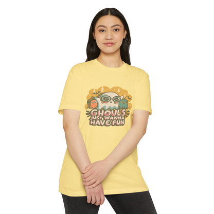 Halloween Fun Graphic Tee, Ghouls T-shirt, Unisex T-shirt, Spooky Shirt, Casual Halloween Apparel