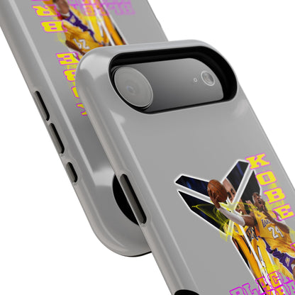 Impact-Resistant Phone Case — Bold Retro Basketball Graphic