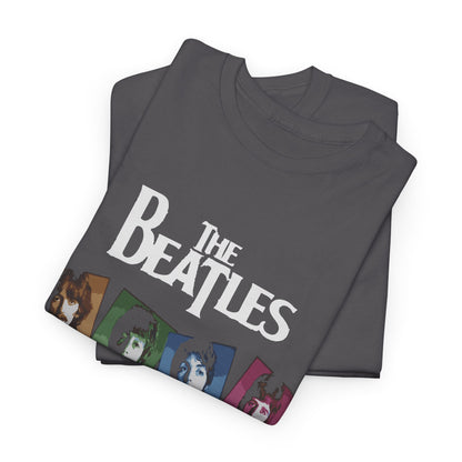 Retro Beatles Graphic Tee - Vintage Unisex Heavy Cotton T-Shirt, Music Lover Gift, 60s Inspired Fashion, Concert T-Shirt, Gift for Him/Her