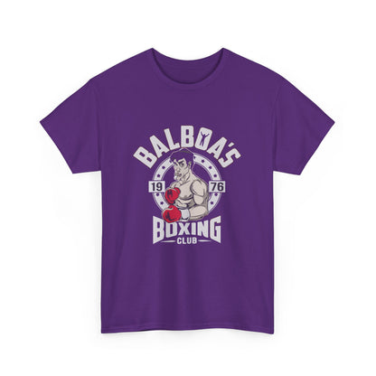 Balboa's Boxing Club Unisex Heavy Cotton Tee - Vintage Sports Shirt, Gym Apparel, Boxing Fan Gear, Fitness Gift, Casual Wear