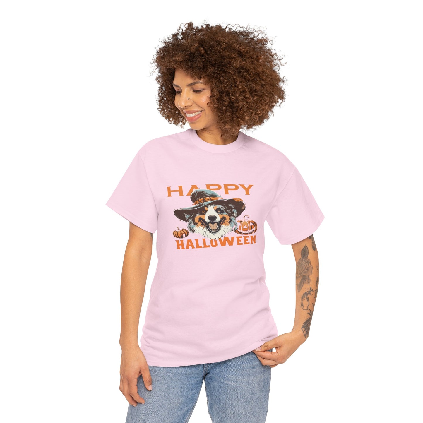Halloween Dog Graphic Tee, Unisex T-Shirt, Spooky Pet Shirt, Fall Apparel, Trick or Treat Top