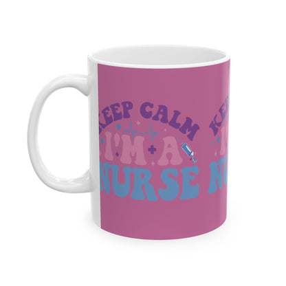 Nurse Humor Ceramic Mug - "Keep Calm I'm a Nurse" - Perfect Gift for Nurses, Healthcare Workers, Coffee Lovers, Nursing Graduates, [...]