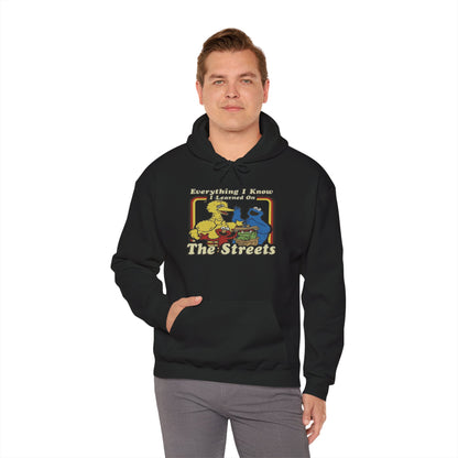 Vintage Street Art Hoodie - Cozy Unisex Sweatshirt for Creative Souls, Outdoor Relaxation, Casual Hangouts