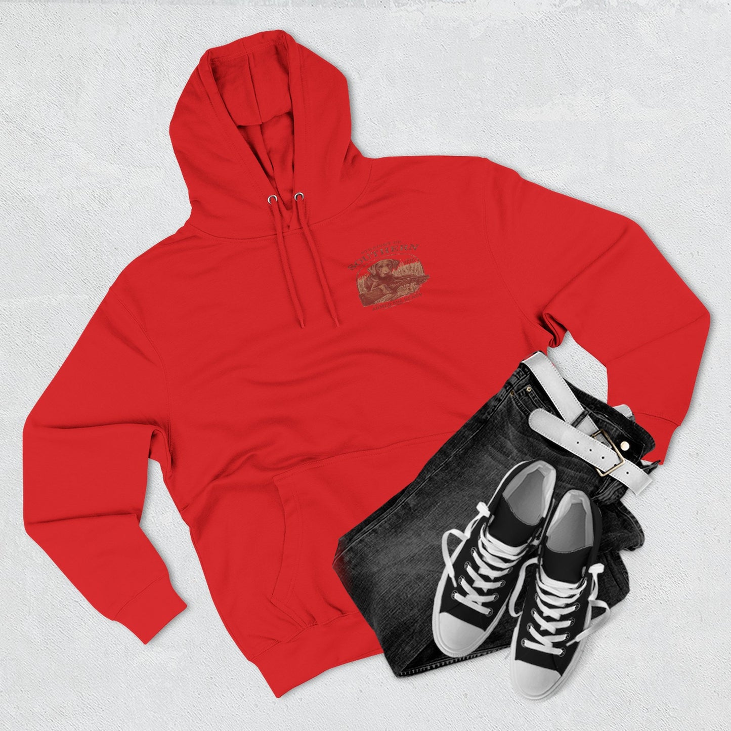 Southern Retriever Hoodie — 'Straight Up Southern' Graphic Pullover