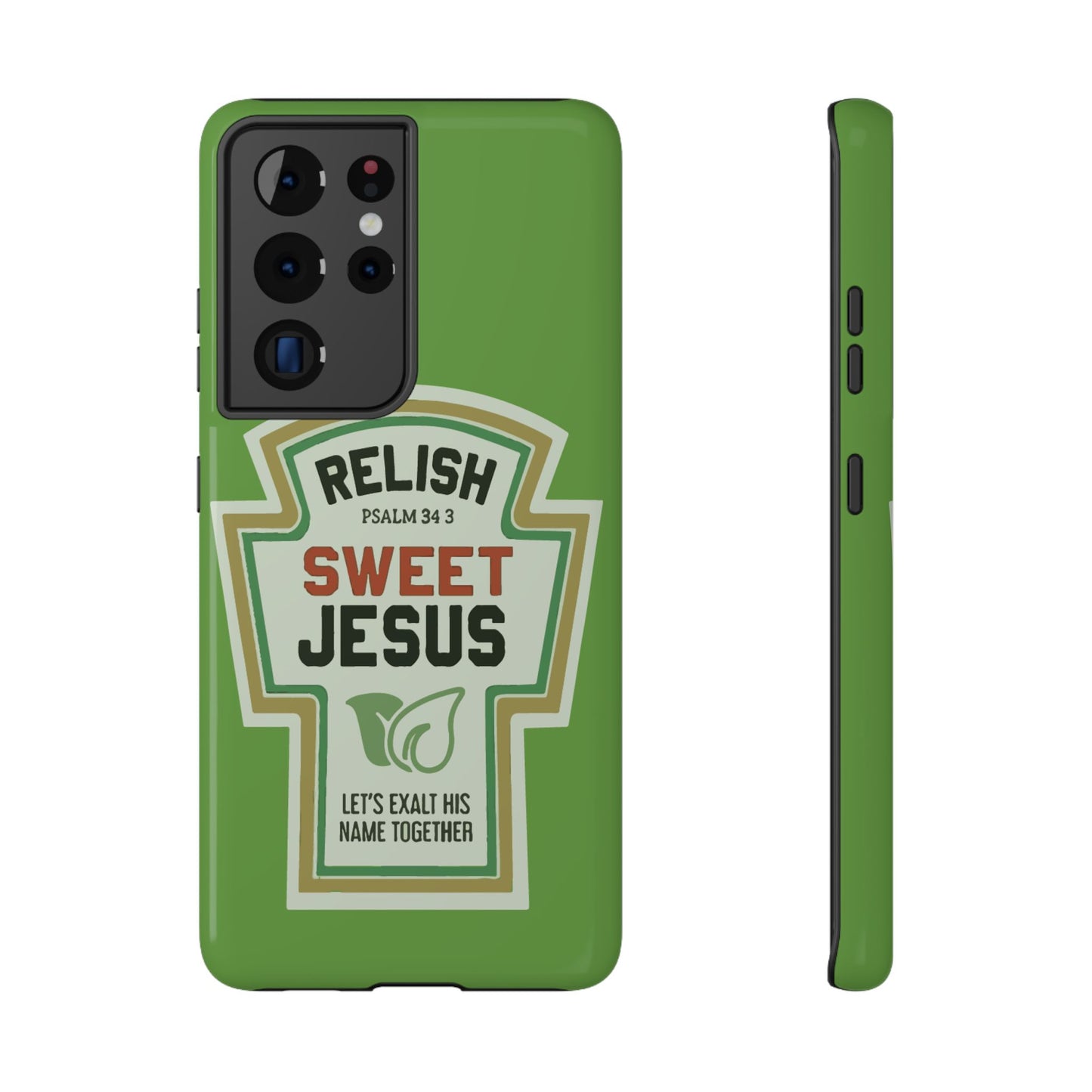 Relish Sweet Jesus Phone Case, Christian Gift, Impact-Resistant Case, Religious Phone Accessory, Faith-Based Present, Celebration Case