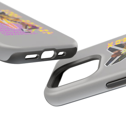 Impact-Resistant Phone Case — Bold Retro Basketball Graphic