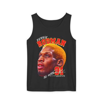 Dennis Rodman Vintage Tank Top, Unisex Graphic Tee, Sports Apparel, Summer Wear, Basketball Fan Gift