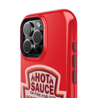 Holy Spirit Hot Sauce Phone Cases - Impact-Resistant, Christian Gift, Spiritual Reminder, Unique Design, Faith-Based Accessory