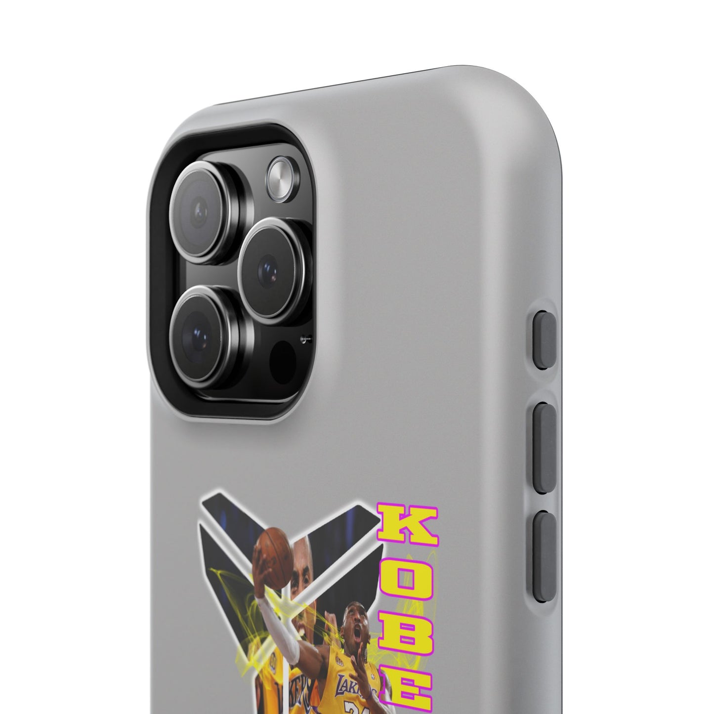 Impact-Resistant Phone Case — Bold Retro Basketball Graphic