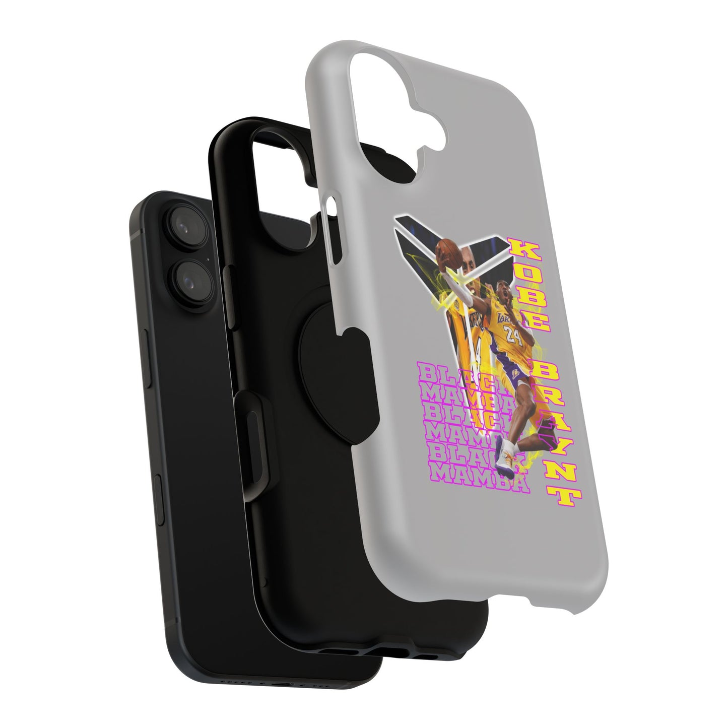 Impact-Resistant Phone Case — Bold Retro Basketball Graphic