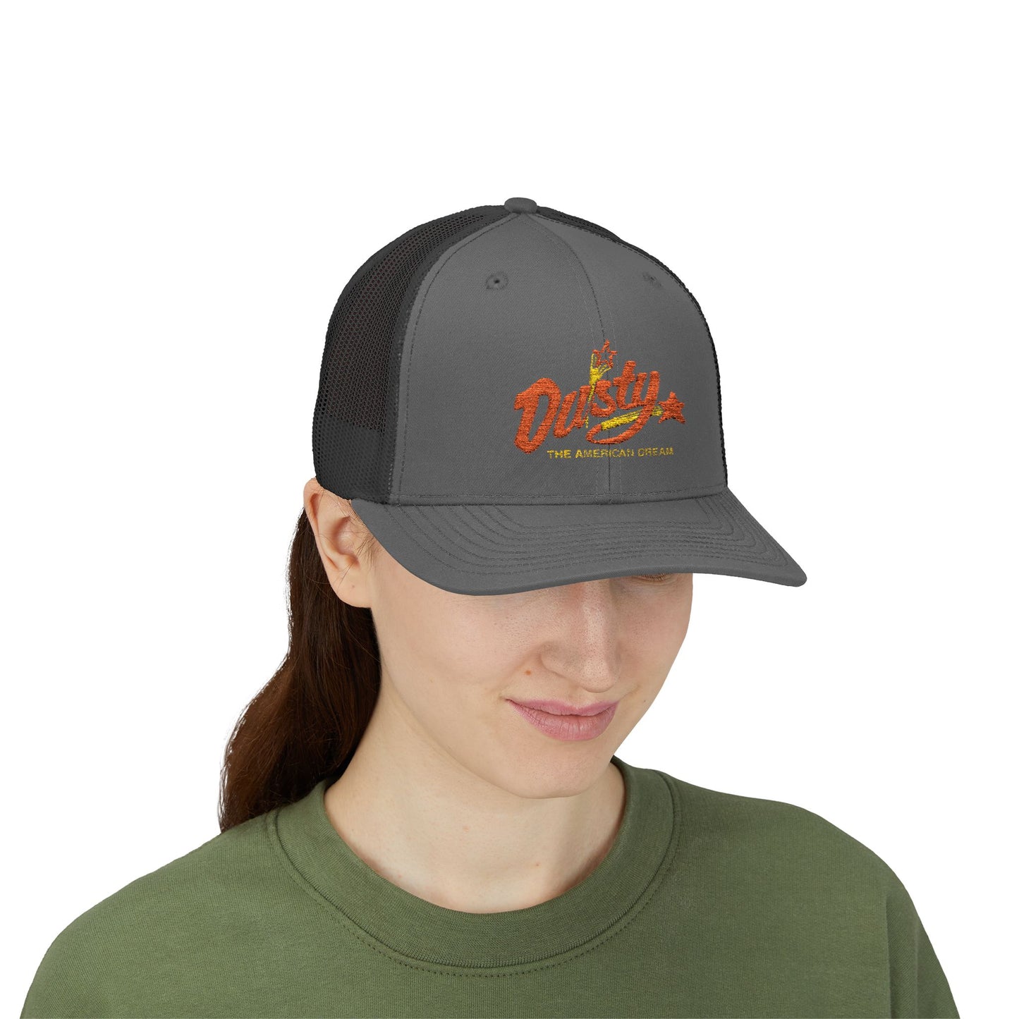 Dusty Snapback Trucker Cap, Trendy Hat, Gift for Him/Her, Casual Wear, Festival Accessory, Outdoor Style